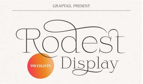 Rodest - Font Family