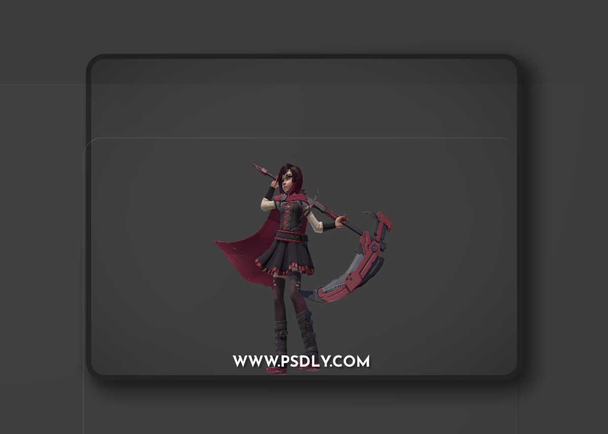 Ruby Rose 3D Print Model