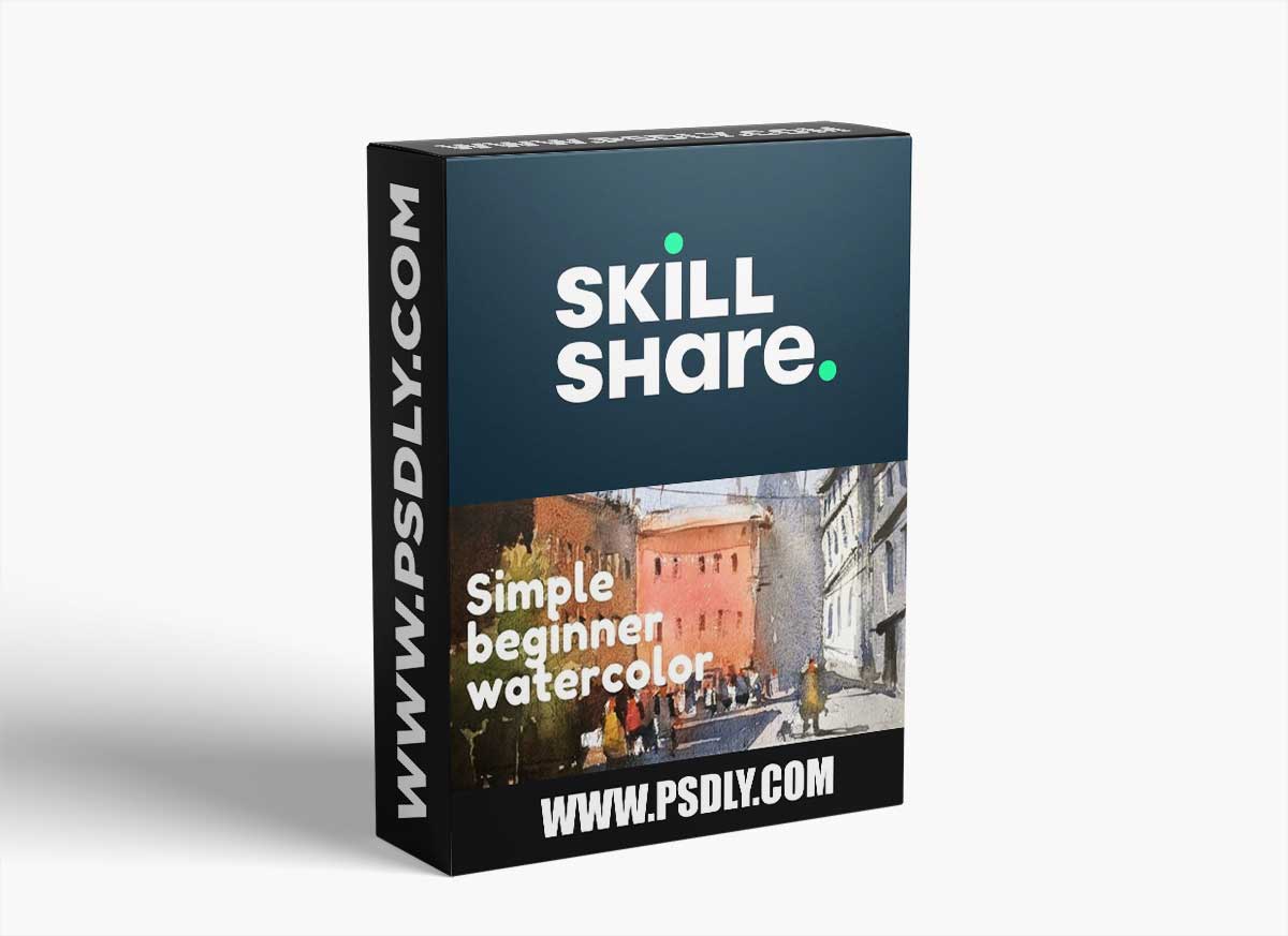 Simple watercolor exercise: Step by step how to paint with watercolor lesson for beginners