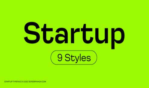 Startup Font Family