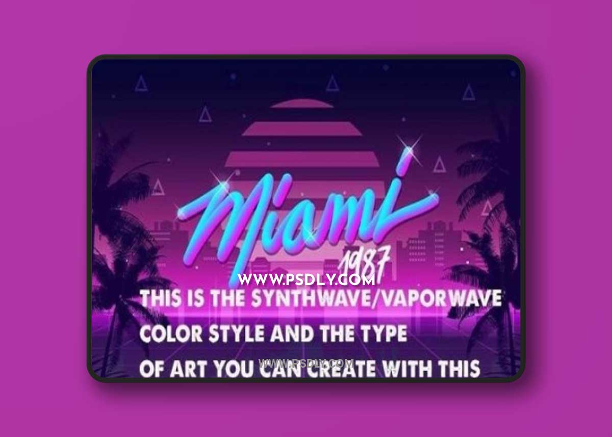 Synthwave Retro Gradients & Swatches