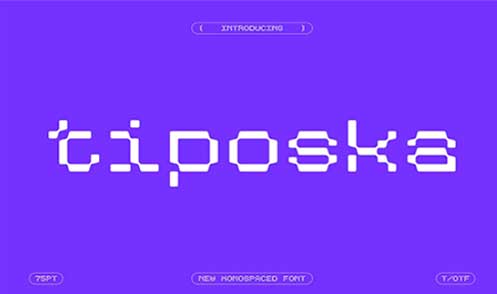 Tiposka - Monospaced Typeface