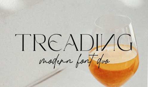 Treading - Modern Font Duo