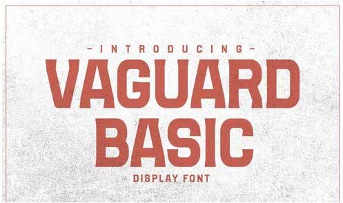 VAGUARD BASIC Font
