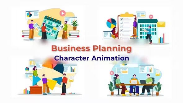 Videohive Business Planning Animation Scene 38193347