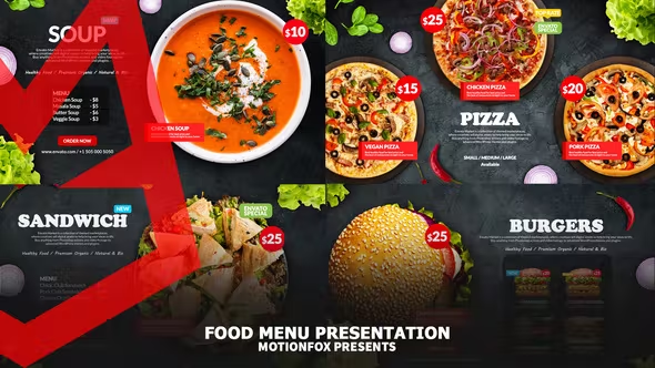 Videohive Delicious Food Menu Promo - Top View 26409332
