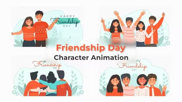 Videohive Friendship Day Animated Scene 38193487