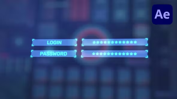 Videohive HUD Hi-Tech Login Logo Intro 38120067