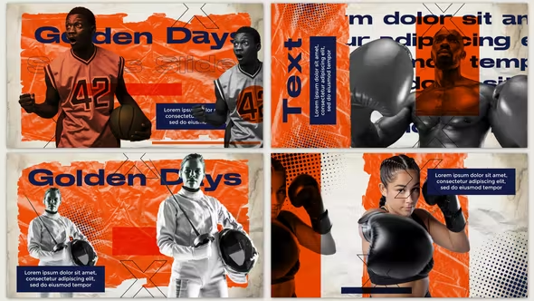 Videohive Paper Sports Slideshow 38189721