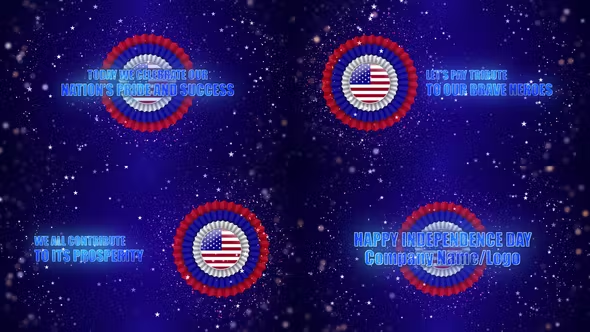Videohive USA July 4th Independence Day Titles 38314625