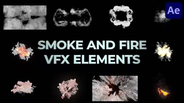 Videohive Explosions Smoke And Fire VFX Elements for After Effects 38398603