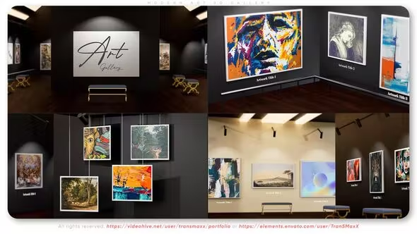 Videohive Modern Art 3d Gallery 38396019