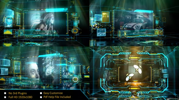 Videohive Holographic Opener 26892933