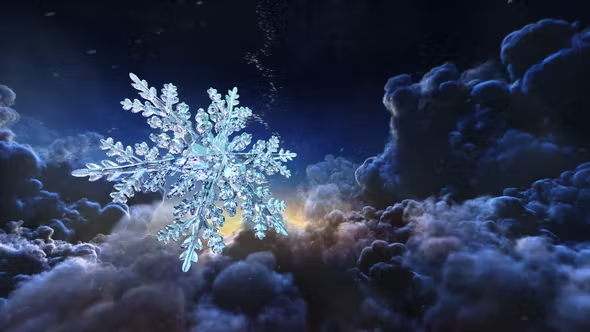 Videohive Christmas Snowflake Intro 29640932
