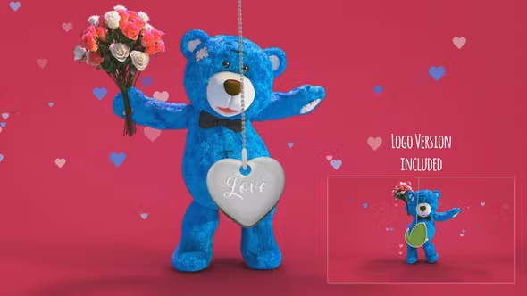 Videohive Valentine Bear Dance 30142982