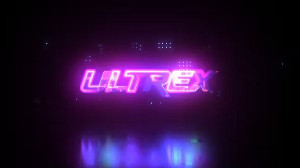 Videohive Glitch Neon Logo Intro 37973665