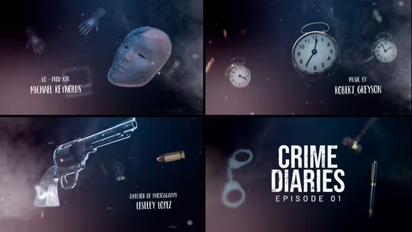 Videohive Crime Diaries - Title Sequence 38404236