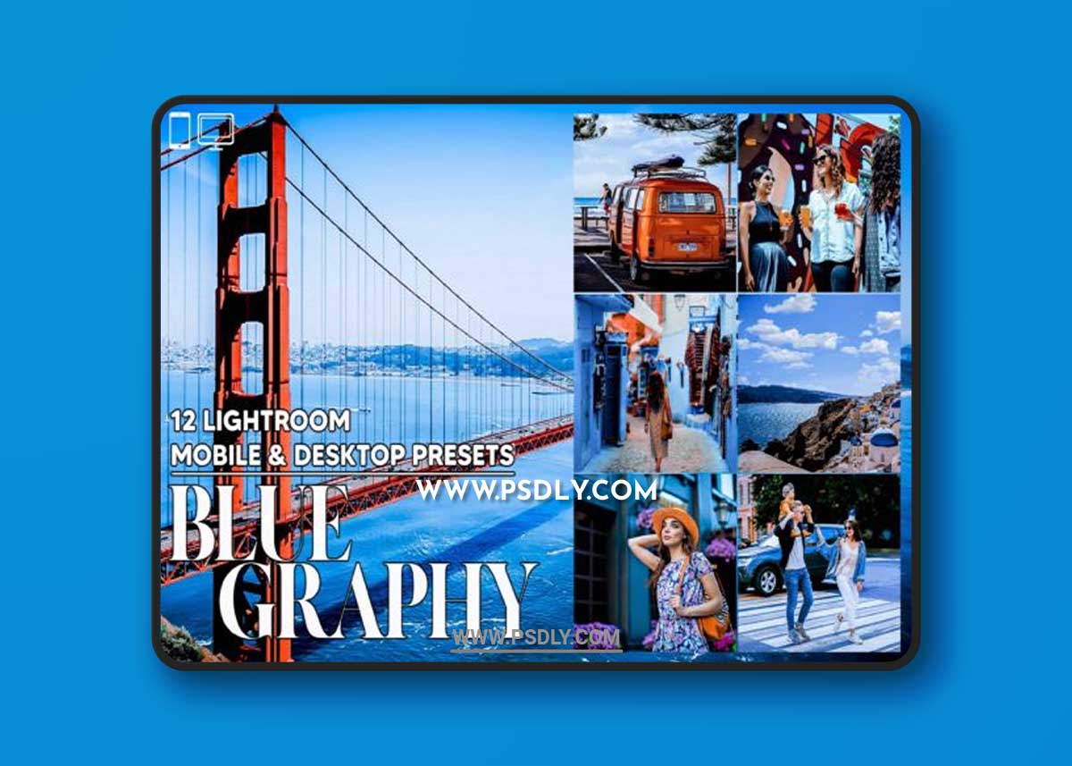 12 Blue Graphy Lightroom Presets