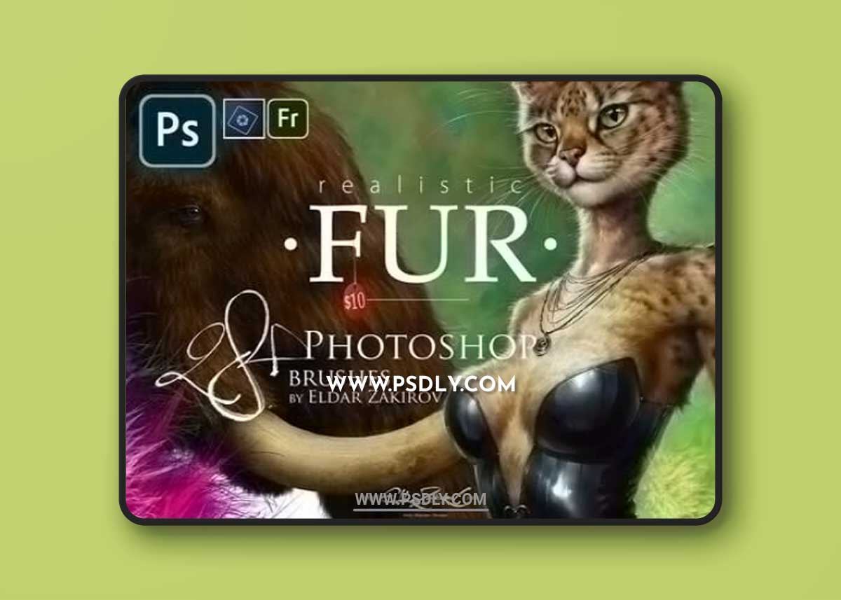 28 Realistic FUR Photoshop Brushes