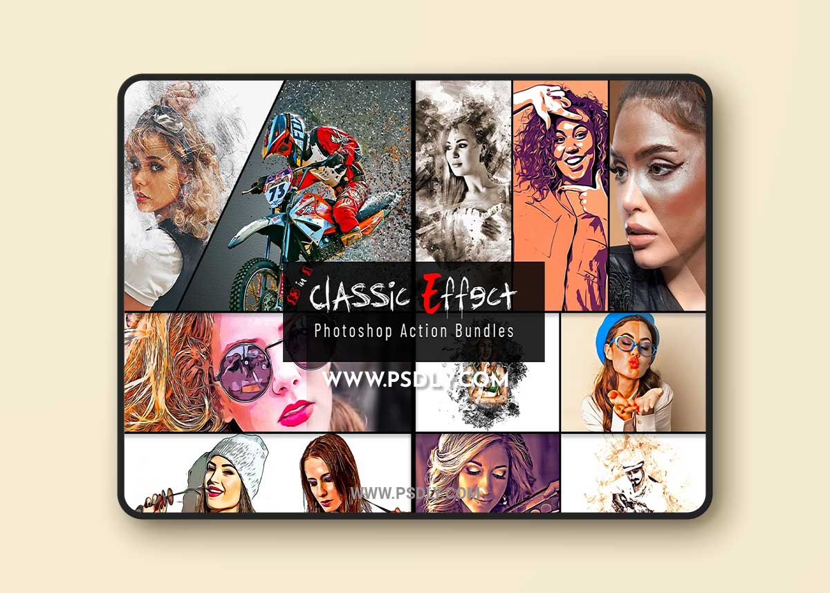 CreativeMarket - 15 in 1 Classic Effect PS Action 7359664