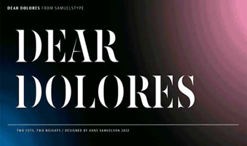 Dear Dolores Font Family