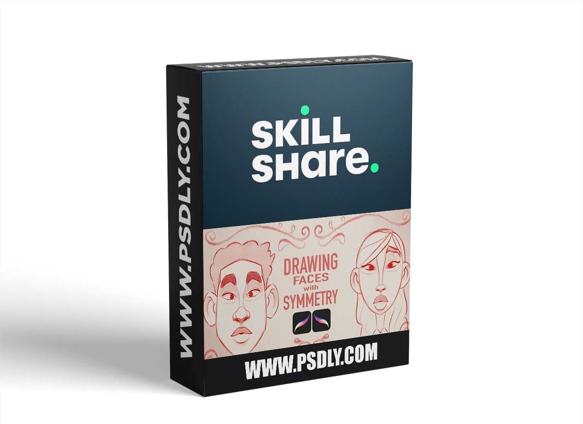 Drawing Faces with Symmetry Tool in Procreate