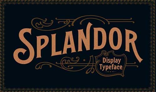 EFCO Splandor Display Typeface