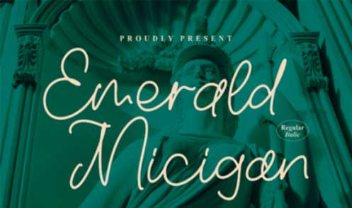 Emerald Micigan Font