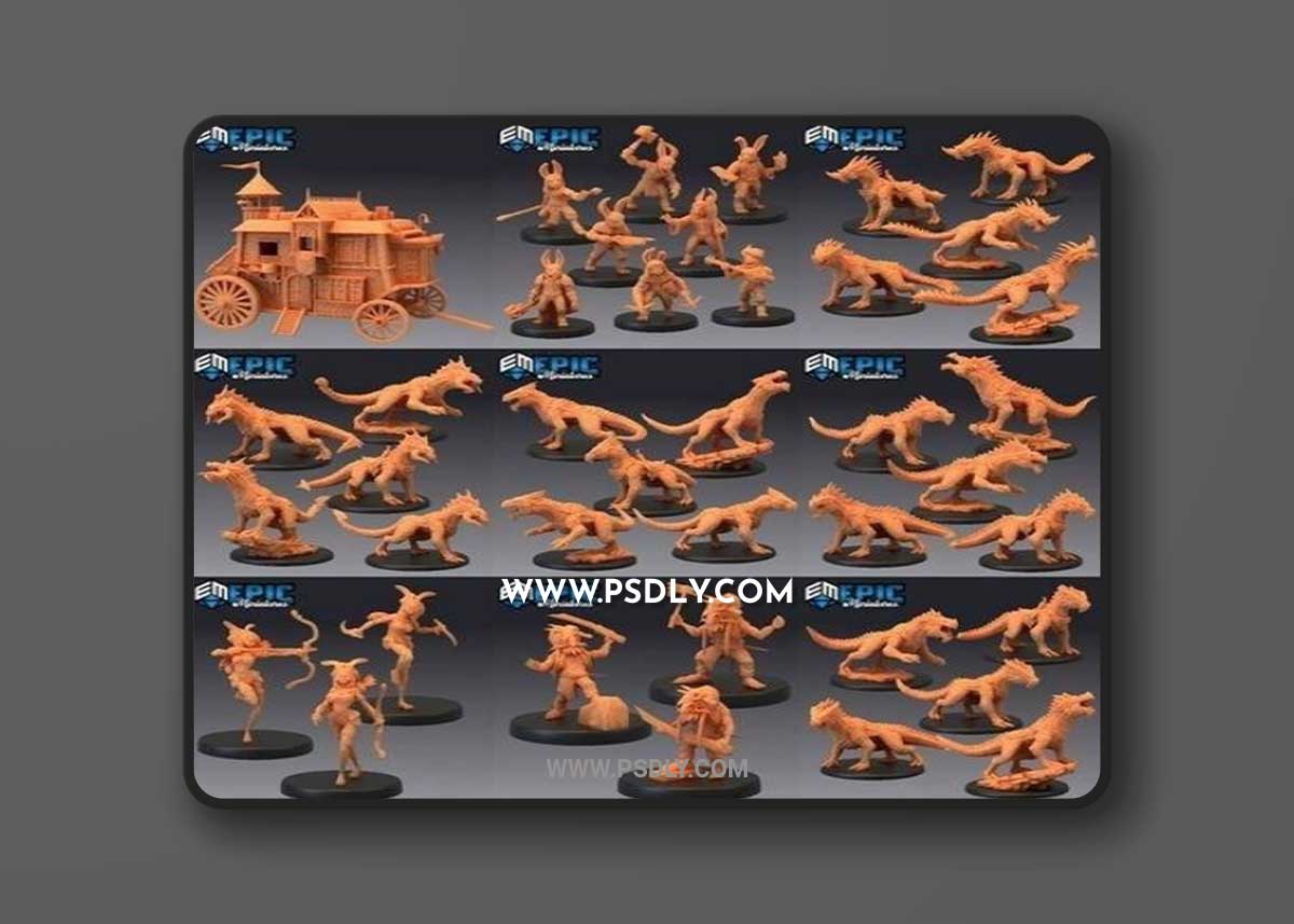 Epic Minis - Extra Monster Pack 3D Model