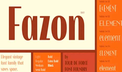 Fazon Font Family