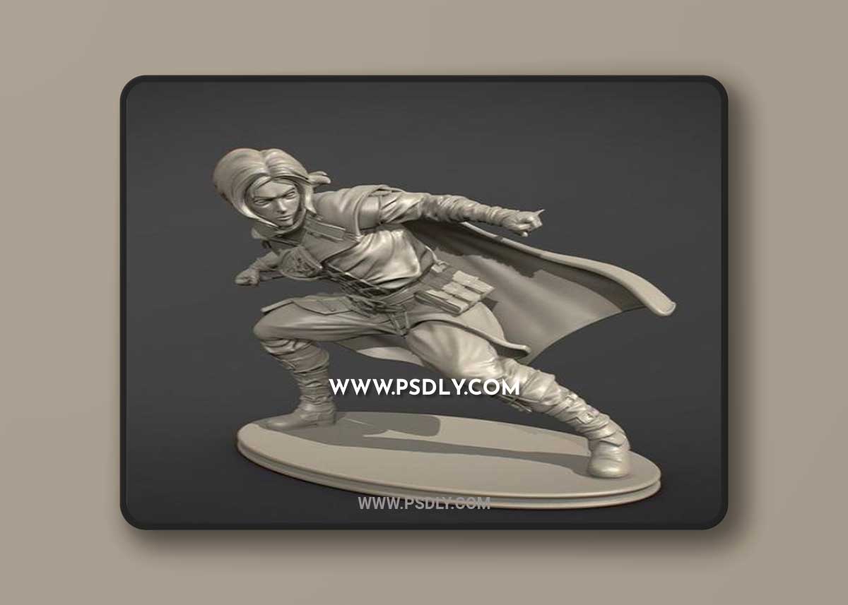 Halfling Rogue and Yaretzi 3D Model