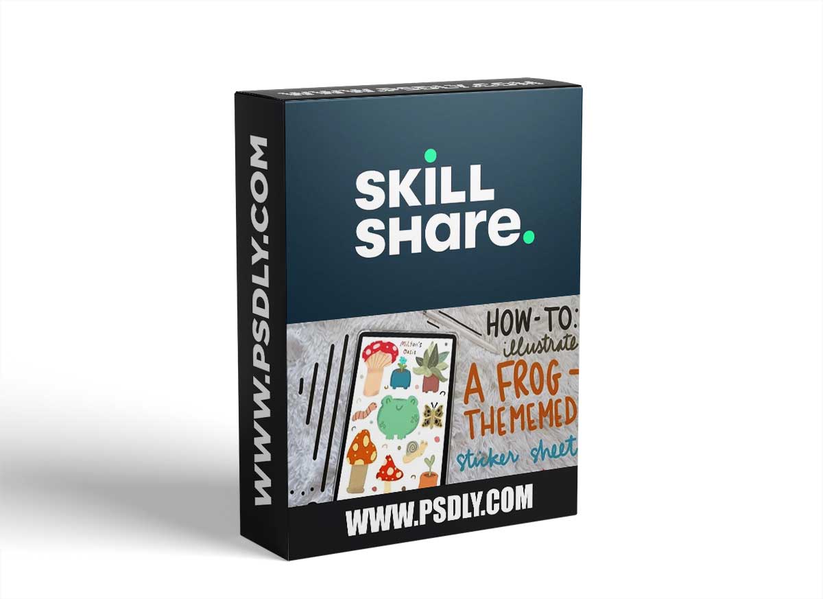 How To Illustrate A Frog-Themed Sticker Sheet In Procreate