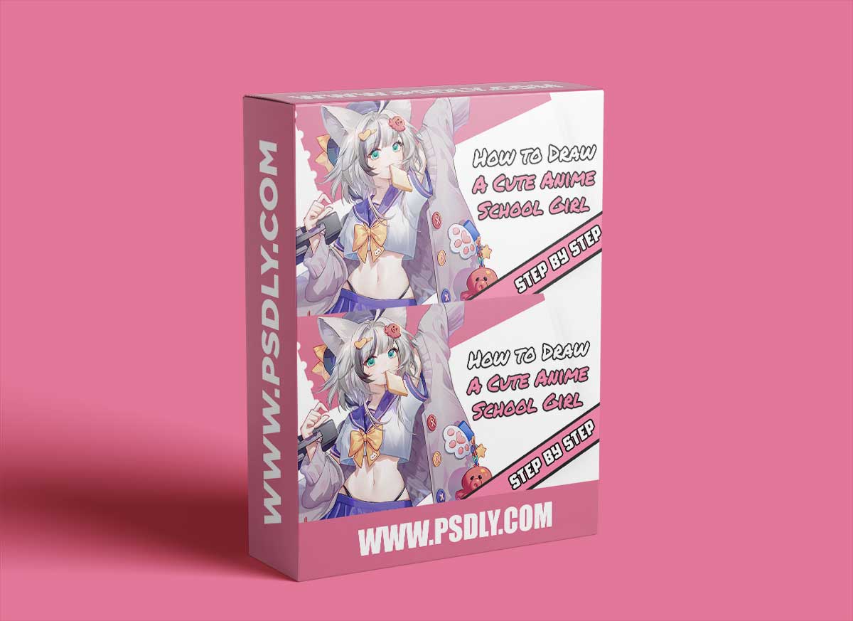 How to Draw A Cute Anime School Girl Step by Step with Wingfox Studio