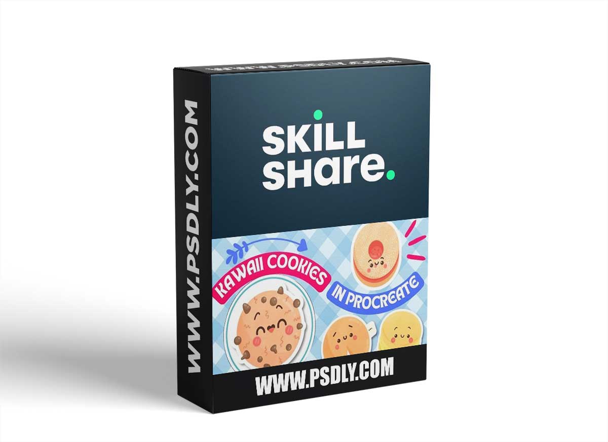 How to Draw Kawaii Sticker Illustrations: Cute Cookies | Procreate