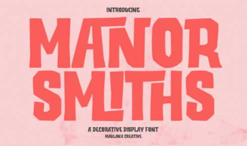 Manor Smiths Font