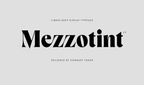 Mezzotint CF Font Family