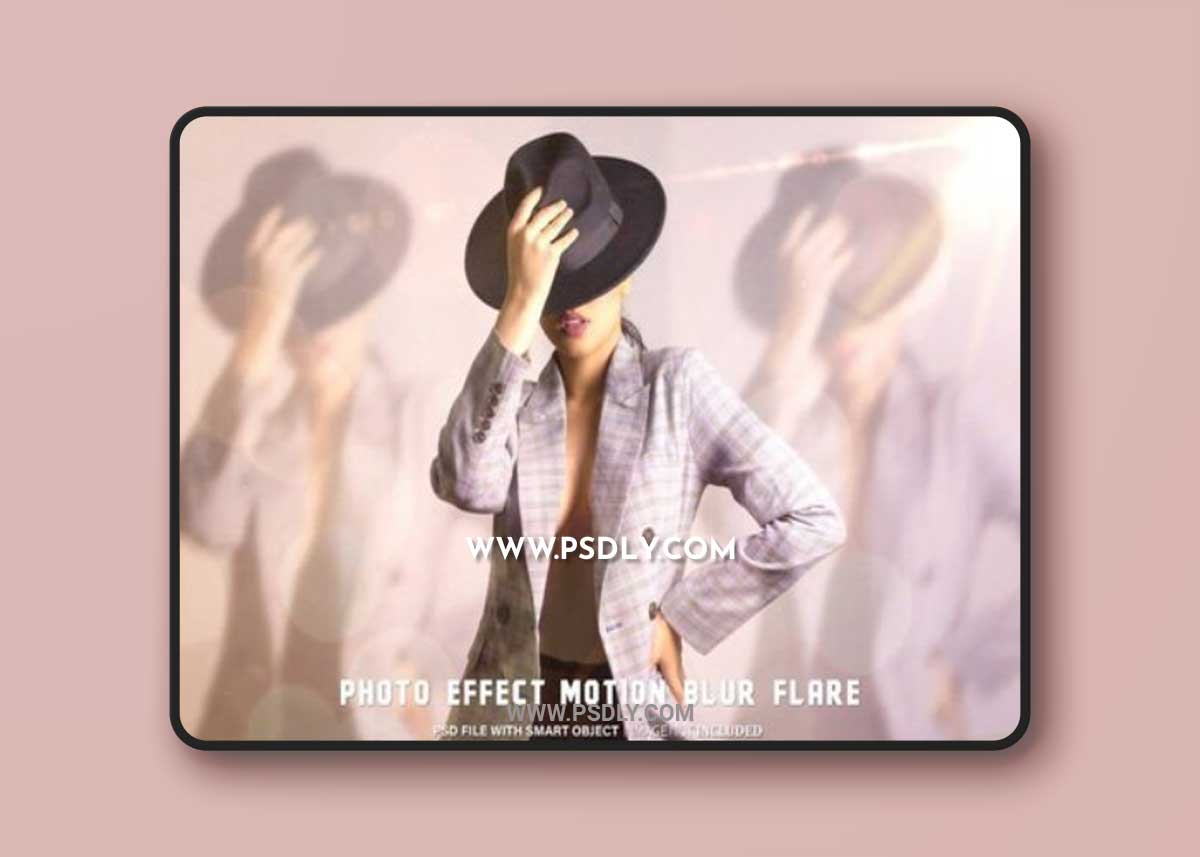 Motion Blur Flare Photo Effect