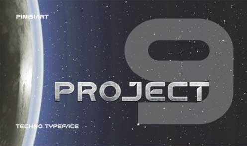 Project 9 Font