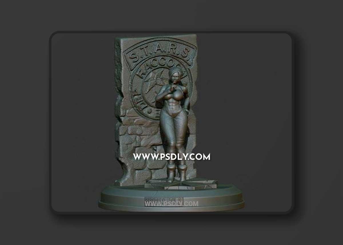 Resident Evil - Claire Redfield 3D STL Model