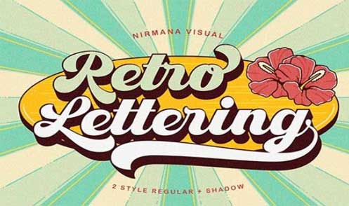 Retro Lettering - Groovy Font