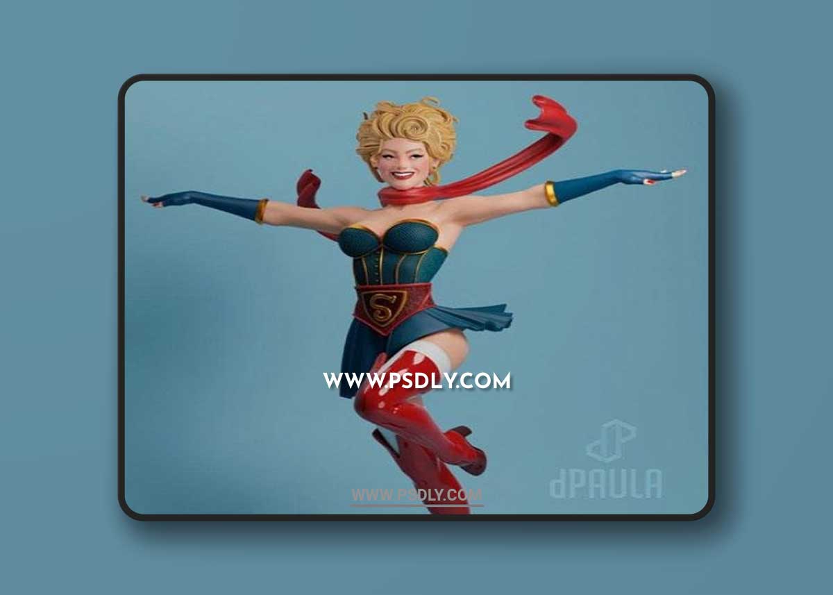 SuperGirl 3D STL