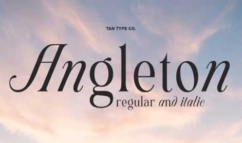 TAN Angleton Font Family