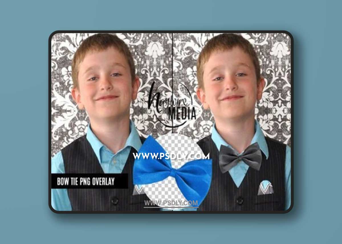 Transparent Bow Tie PNG Digital Prop