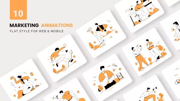Videohive Business Maketing Animations - Flat Concept 38881518