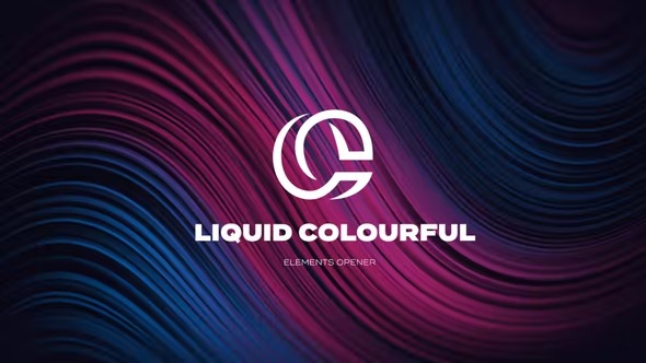 Videohive Liquid and Colourful Elements Opener 38709822