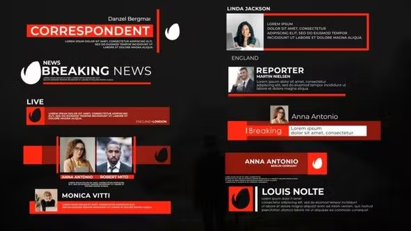 Videohive News Lower Thirds V.3 38692809