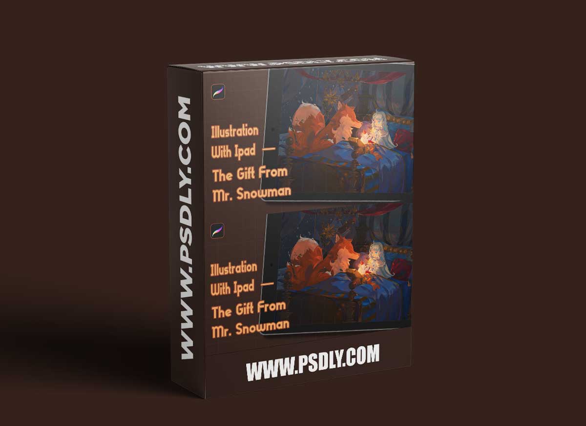 WINGFOX - Illustration With Ipad-The Gift From Mr. Snowman