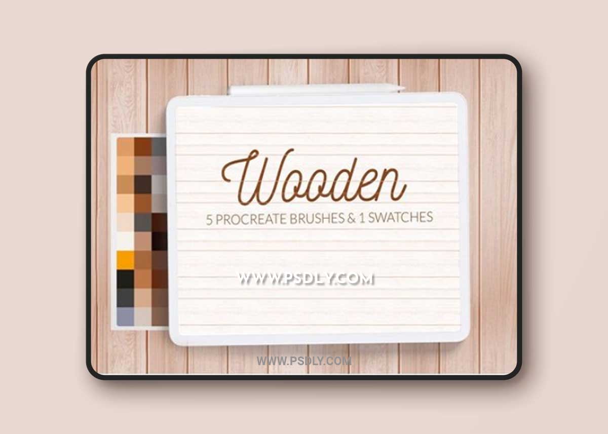 Wooden Background Procreate Brushes A4CG8K6