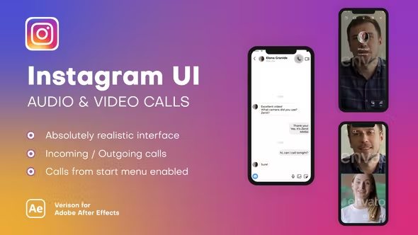 Videohive - Instagram UI - Audio & Video Calls - 38700811