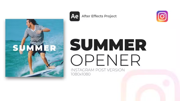 Videohive Summer Opener Instagram Post 38550371